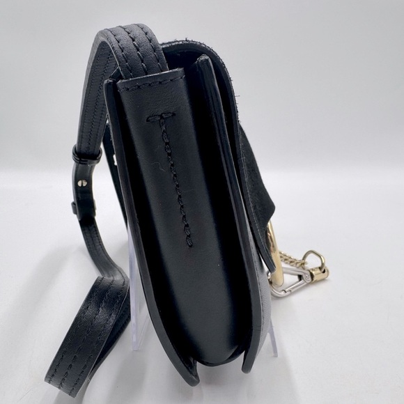 Auth Chloe Black Suede Leatherr Faye Small Crossbody Bag - Picture 3 of 15